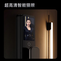凯迪仕(Kaadas)智能锁P30 Pro Max指纹锁推拉式全自动智能门锁家用防盗门锁电子密码锁可视猫眼锁太空灰色