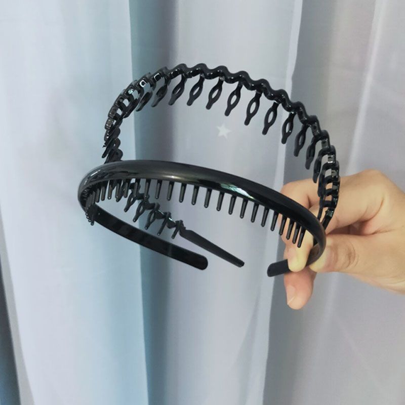 洗脸发箍带齿头箍老太太发卡老款洗脸发箍老奶奶发饰老年人铁发箍铁丝