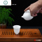 德化白瓷茶壶羊脂玉白瓷西施壶家用泡茶器 单壶 大号功夫茶具球孔 封后 龙凤西施壶一亚光素烧