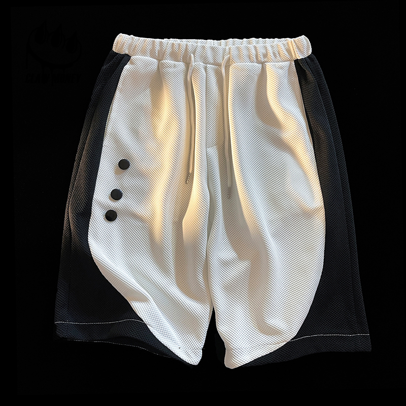 Claw money短裤男夏季透气薄款休闲跑步健身潮流运动宽松五分裤男