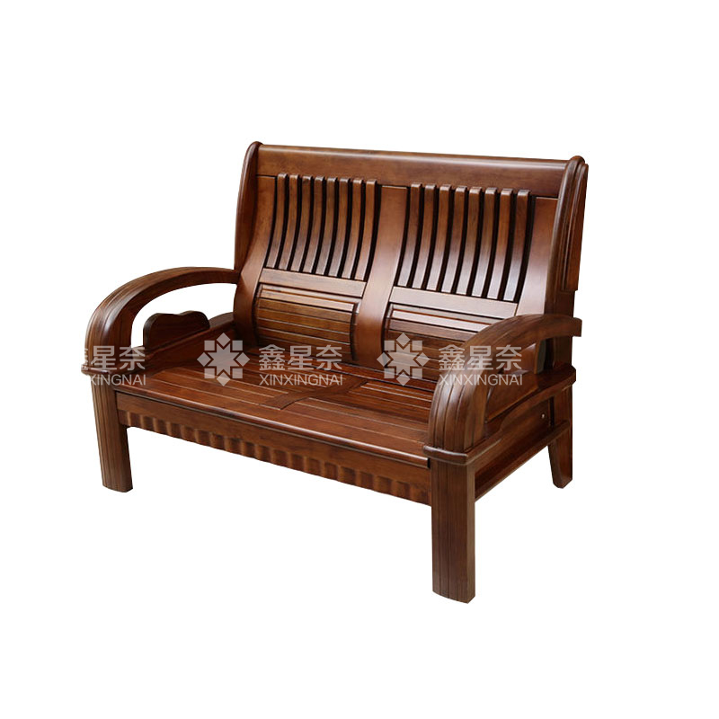 鑫星奈XXN4031102 新中式实木沙发 双人位