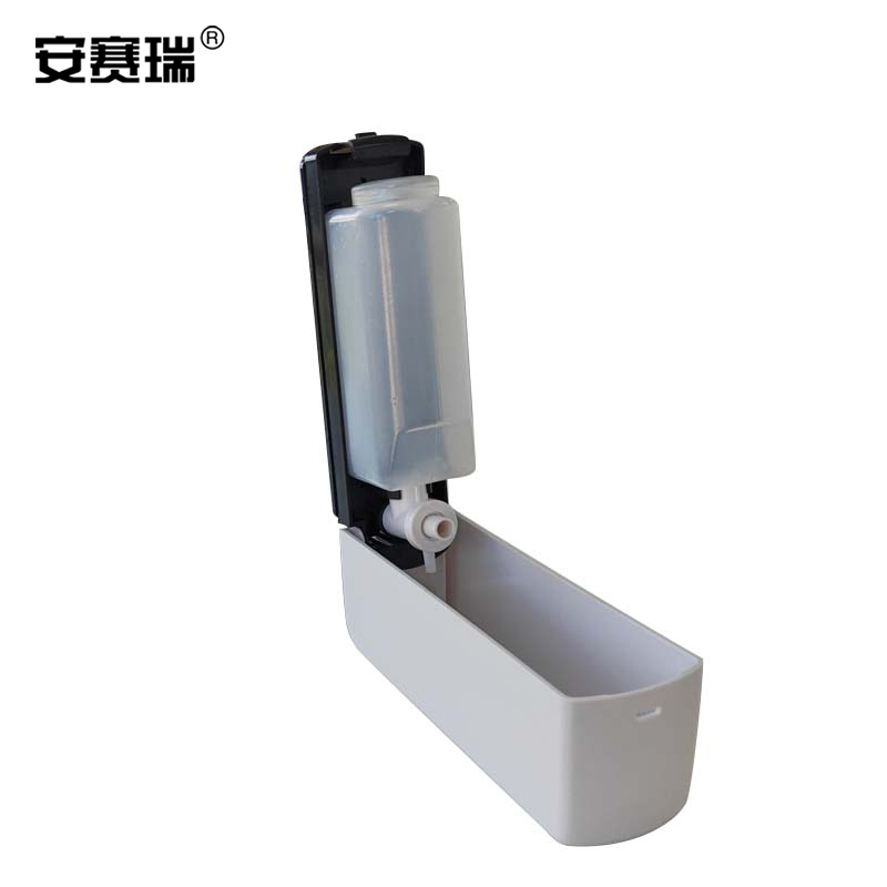 安赛瑞 挂壁式皂液器-材质:ABS,颜色:白色,尺寸:210*62*75mm,重量:0.45kg 10700高清大图