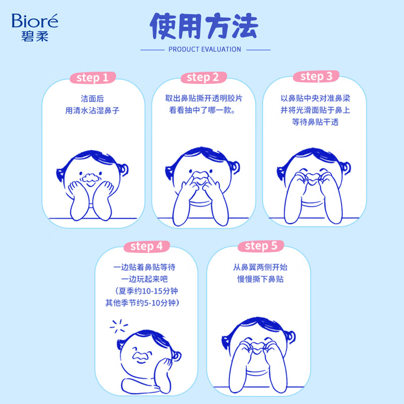 碧柔(Biore) 毛孔清洁鼻贴(玩趣时间) 10片装 清洁去黑头粉刺高清大图