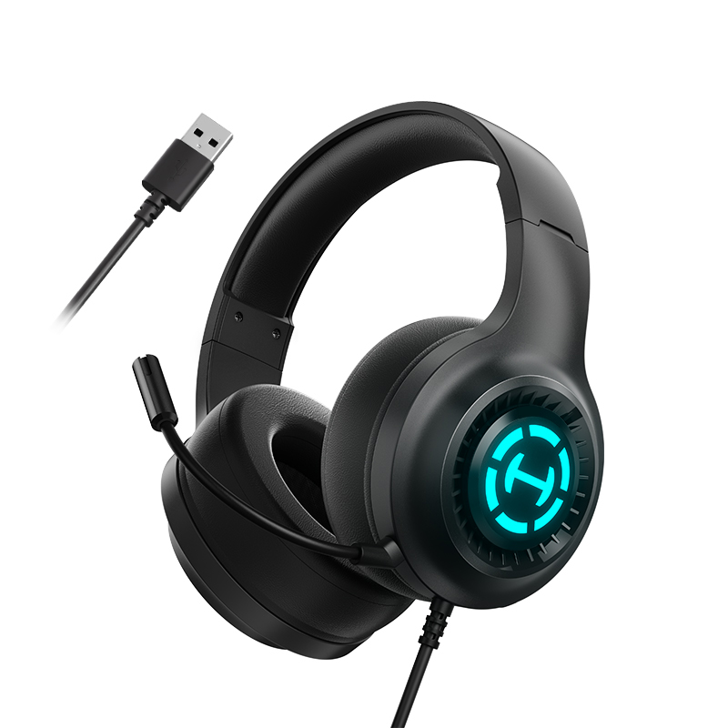 EDIFIER/漫步者G15竞技版头戴式耳机游戏电竞专用USB电脑耳机有线带麦克风新款 黑色