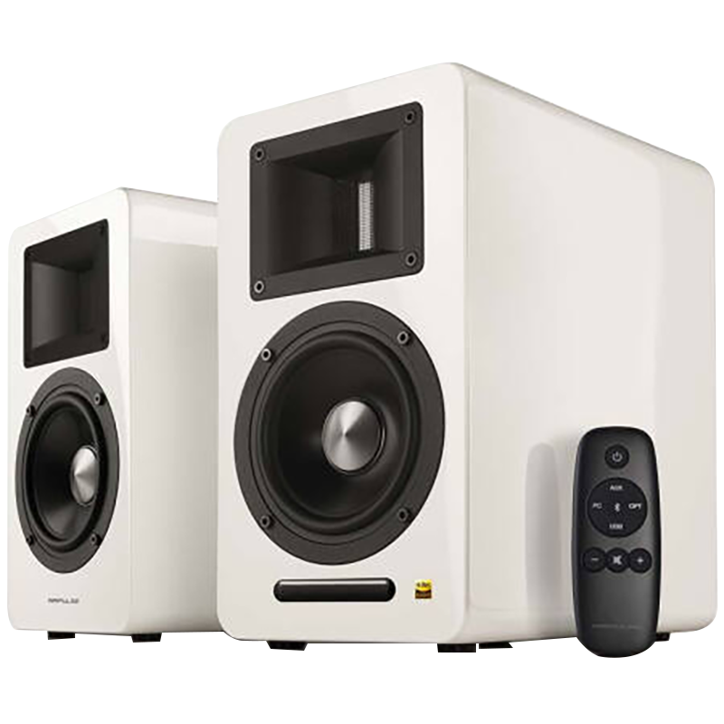 edifier漫步者airpulsea100立体声有源书架音箱客厅音响电视音响白色