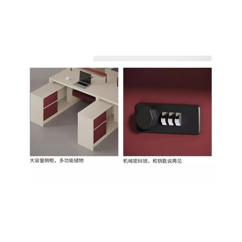 铭思达屏风工位5.6米八人位张高清大图