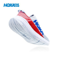 克里夫顿男鞋 HOKA One One Carbon X 马拉松稳定跑鞋 透气网眼轻质避震 红蓝配色男士跑步鞋