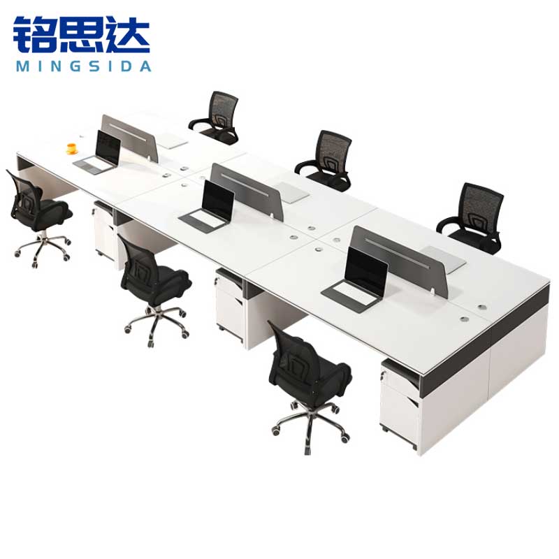 铭思达职员桌4.2米六人位含柜椅套