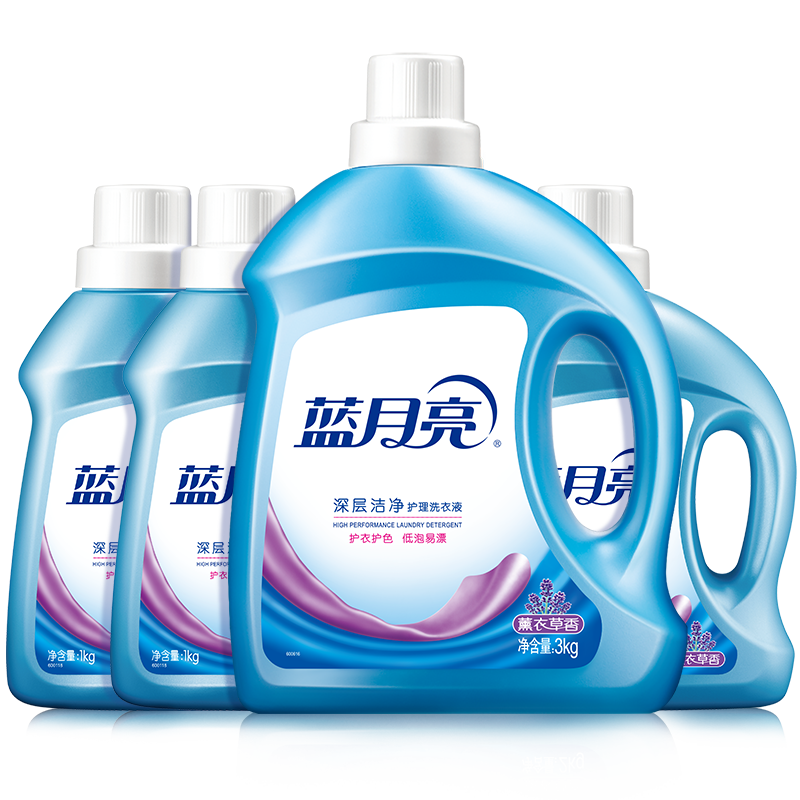 蓝月亮 深层洁净护理洗衣液 薰衣草香 3kg/瓶 强效去污高清大图