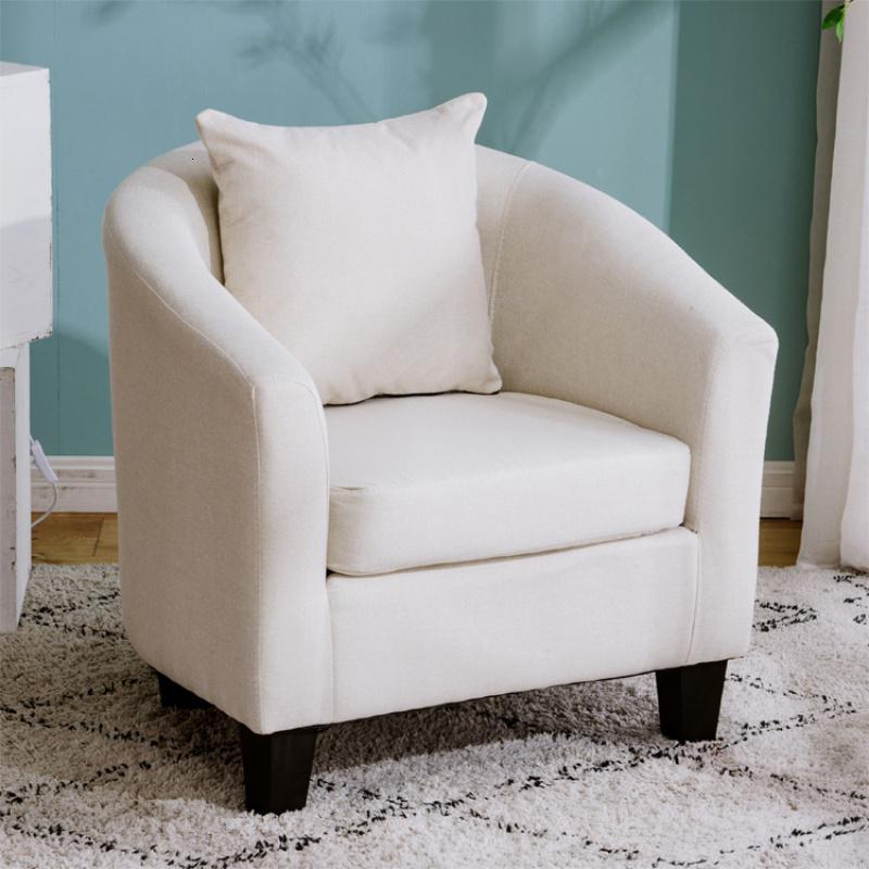 欧式布艺单人沙发咖啡厅酒店闪电客餐厅客房客厅小户型沙发家用阳台椅