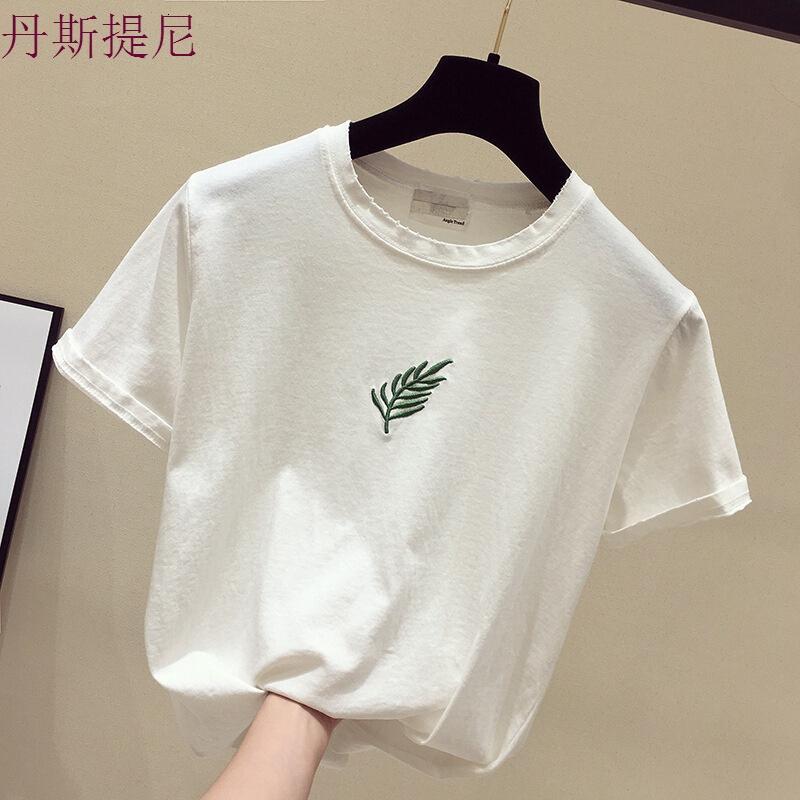 黄色短袖T恤女2018新款夏季韩范ins超火的上衣半袖体恤chic学生潮