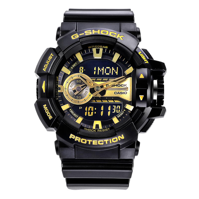 卡西欧(Casio)手表G-SHOCK系列多功能防水石英男表 GA-400GB-1A9高清大图