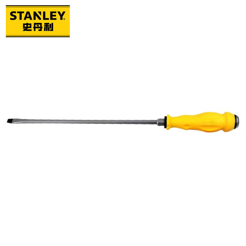 史丹利(STANLEY)一字加力通体螺丝批螺丝刀改锥起子加力通体敲击冲击带磁性 61-895-23 (8x300mm)