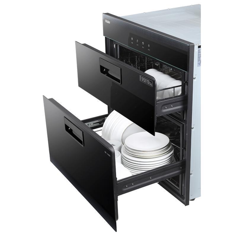 海尔(Haier) 消毒柜嵌入式 家用厨房90L消毒碗柜 纯物理消毒 二星级双层大容量智能控温净烘合一12LCS高清大图