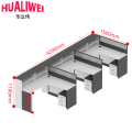 华立伟屏风职员桌三人位套