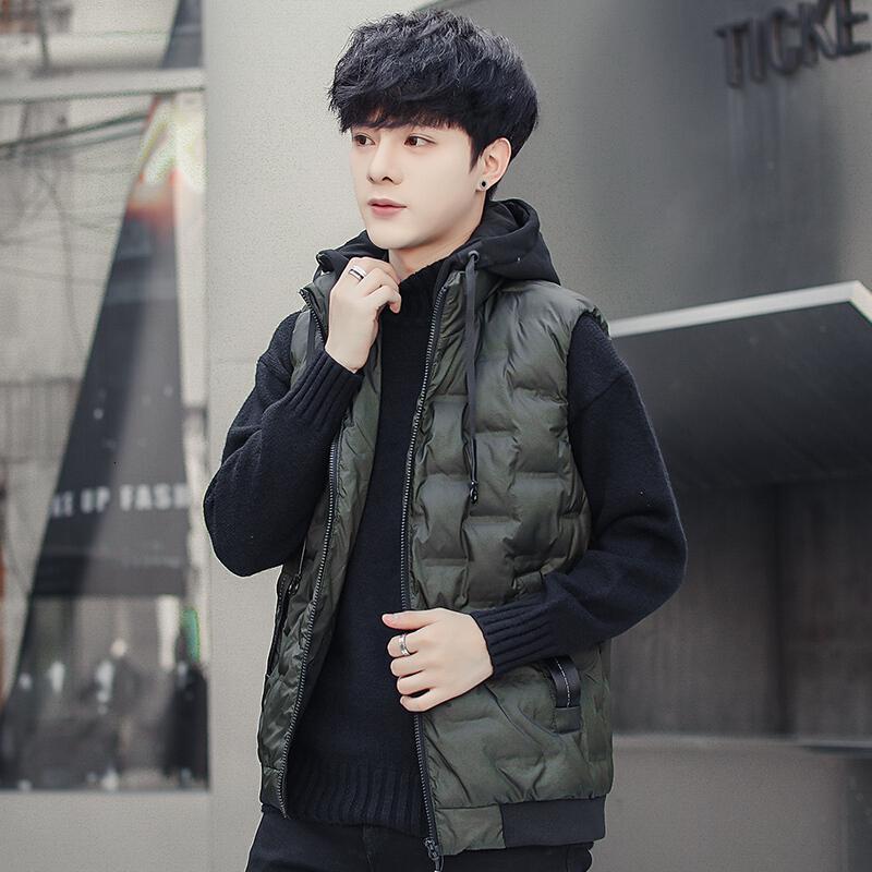 马甲男羽绒棉马甲男潮流休闲外穿秋冬男士马夹外套背心男款无袖坎肩