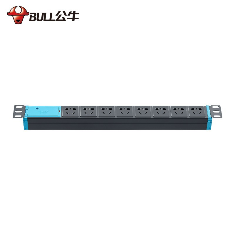 公牛(BULL)GNE-1080W PDU机柜插座/插线板/插排/排插/接线板/拖线板 8位无线(单位:个)高清大图