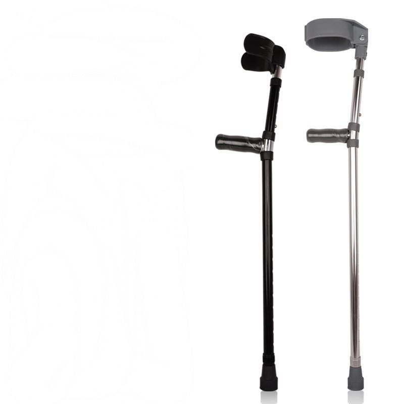 黑色 1支(送备用脚垫2个) 佛山手臂式肘拐杖 轻便助行器康复伸缩防滑