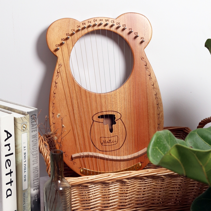 易响天开24弦竖琴19音莱雅琴16音小乐器便携初学者里拉琴小型里尔箜篌