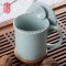 东道 汝窑 茶具 陶瓷 青瓷 茶杯 自在杯 开片可养 粉青色