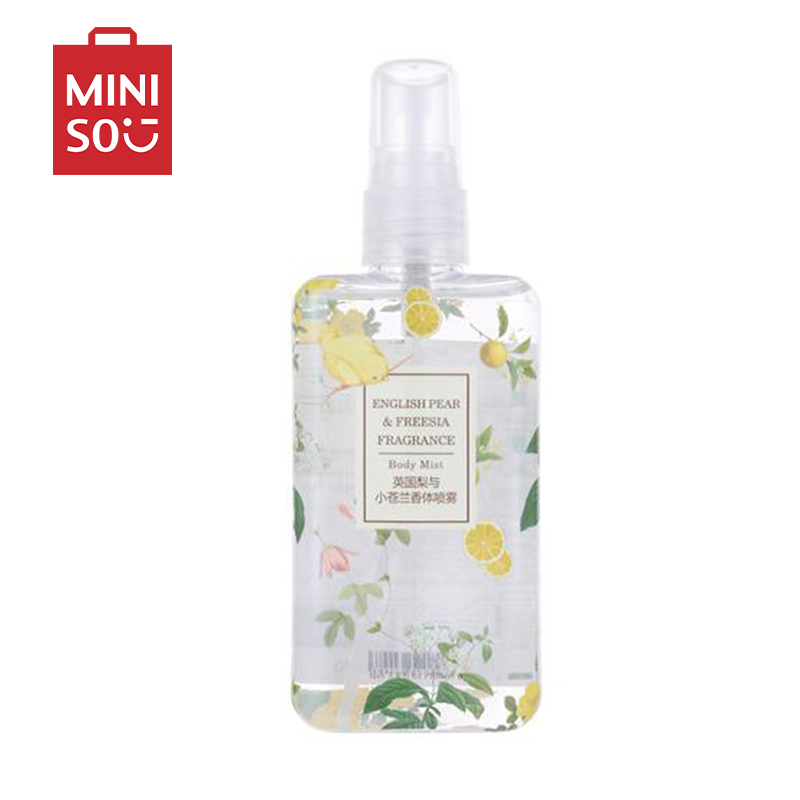 名创优品(miniso) 香体喷雾 女学生香水女士网红款香水清新淡香[新款热卖英国梨与小苍兰香体喷雾,100mL]