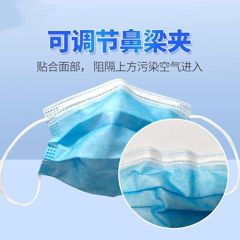 大麦有品 儿童医用外科口罩独立包装50只 一次性使用小孩学生口罩医用非无菌三层口罩A010