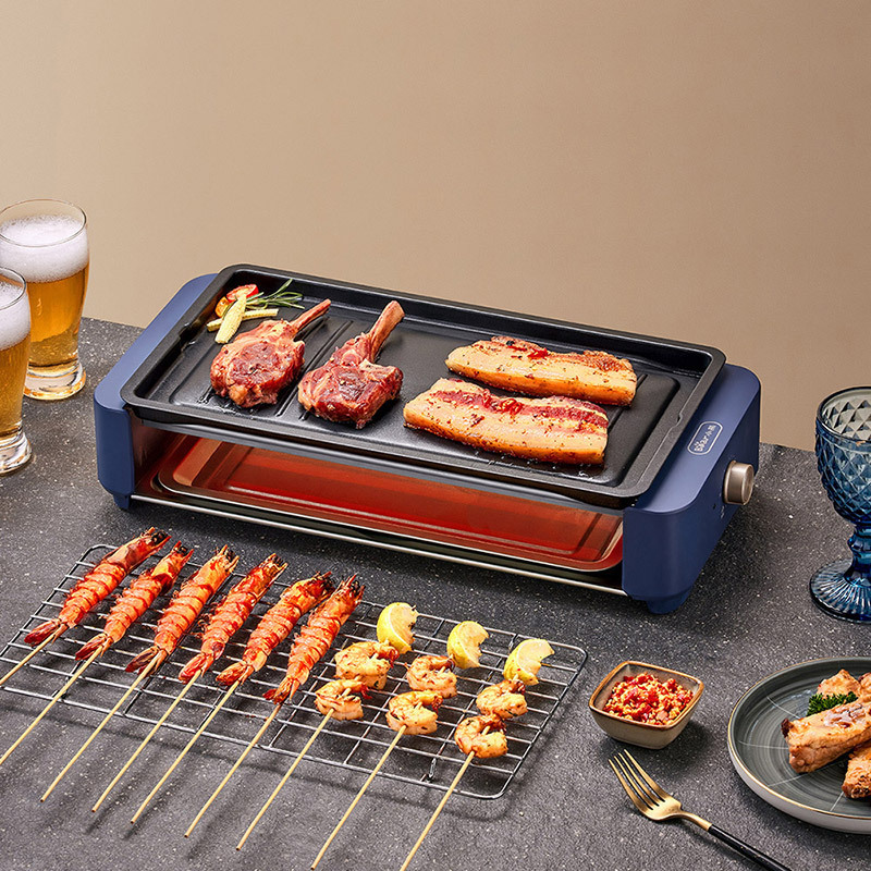 小熊bear电烤炉烧烤炉不粘烤肉炉dkle20g1