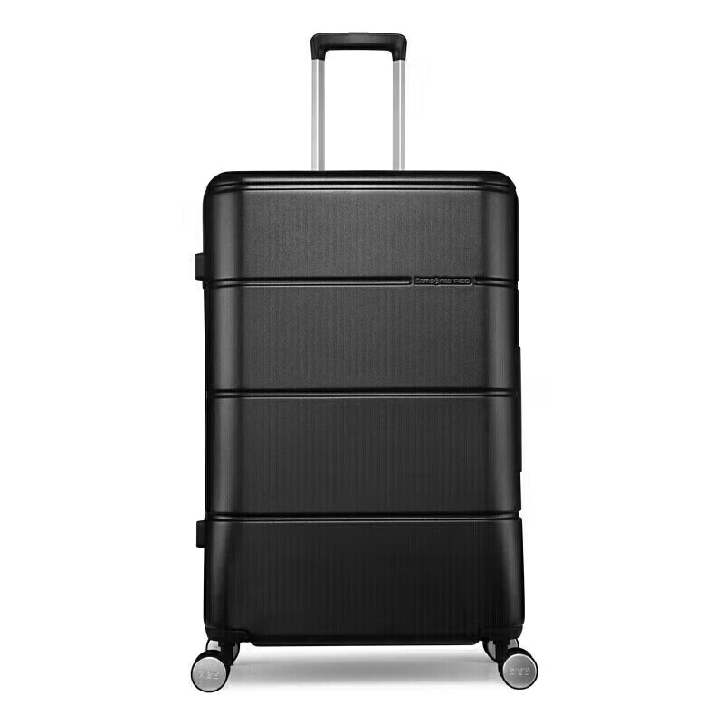 新秀丽(Samsonite)拉杆箱横向纹理行李箱旅行箱登机箱TU2*09001黑色20英寸