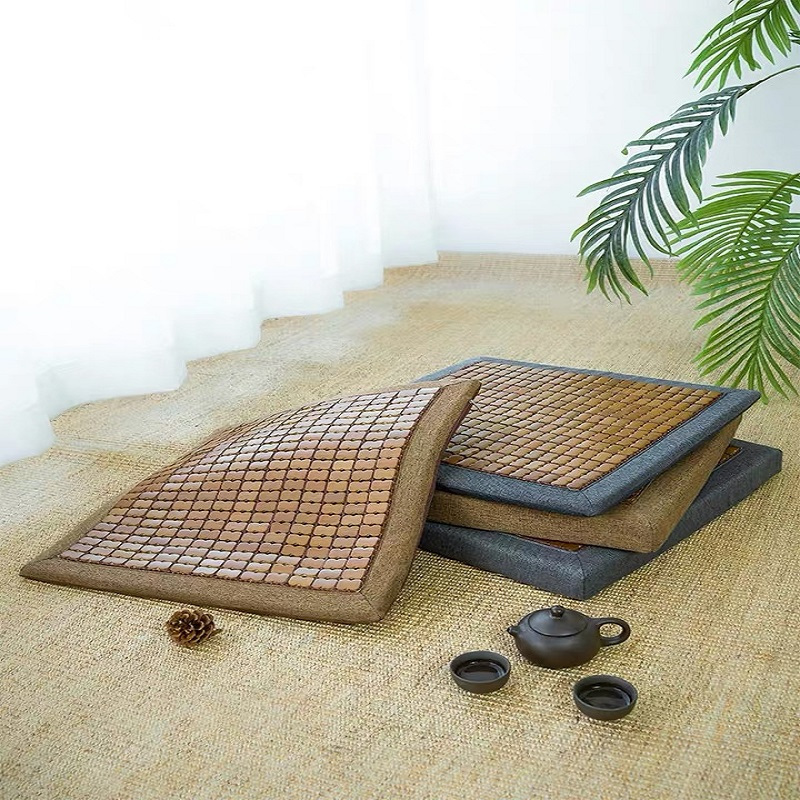 夏季办公椅防滑降暑记忆棉麻将坐垫50*50cm