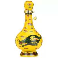 牛栏山二锅头经典黄龙（黄瓷瓶）52度清香型白酒 500ml*6瓶 整箱装