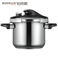 铂帝斯(BODEUX)金星1号 304不锈钢压力锅家用高压锅22cm 燃气电磁炉通用6L