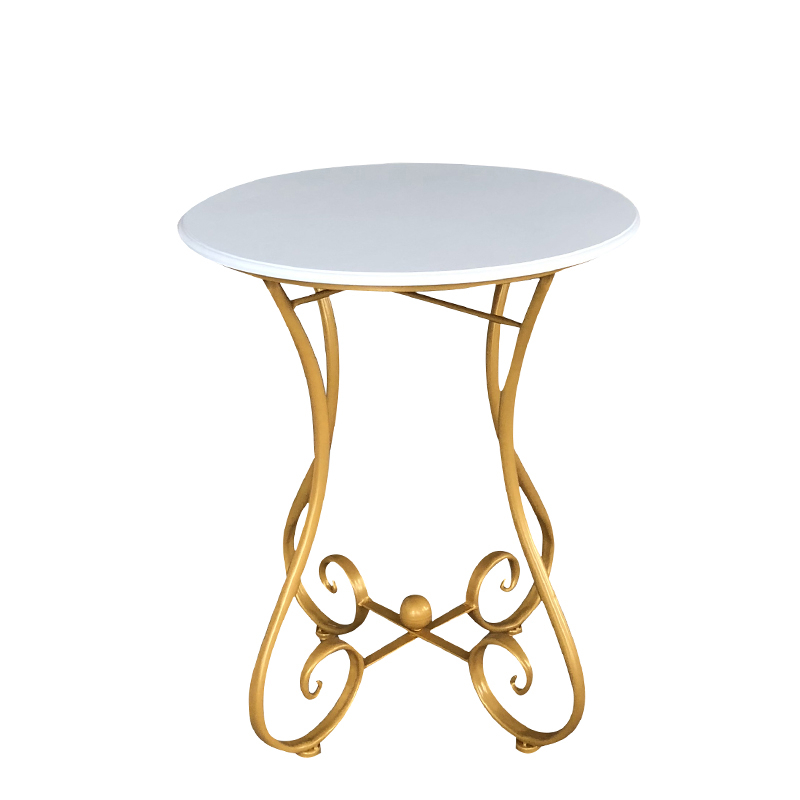 欧式铁艺小圆桌子闪电客沙发边几现代休闲简约阳台小茶几咖啡泡茶桌