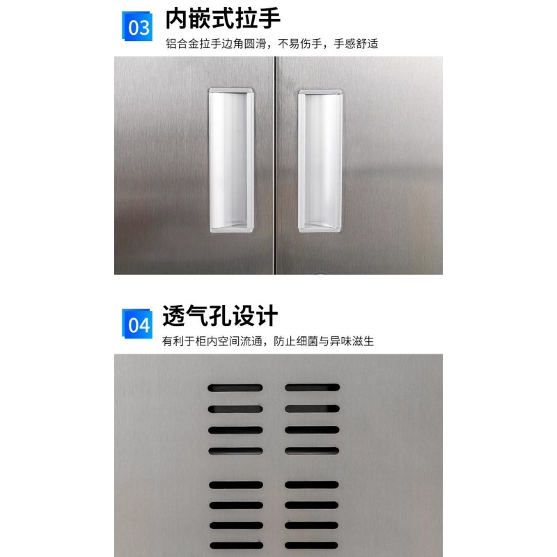 依韵珂双门保洁柜304不锈钢190*90*40cm台高清大图