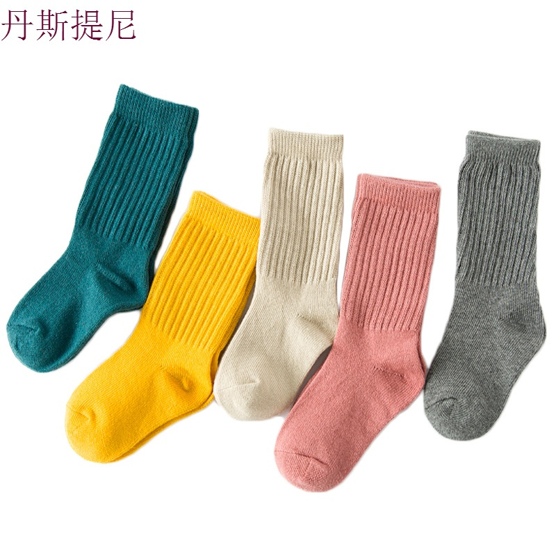 儿童长筒袜子宝宝女童春秋季韩国小童长袜子纯棉公主日系堆堆袜潮