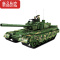 真智力军事模型导弹车T-34二战积木拼装男六一儿童节礼物 挑战者号536颗粒 随机坦克一款