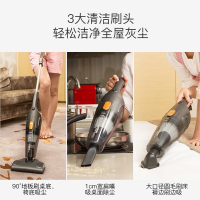德尔玛吸尘器家用小型手持式推杆强力大功率吸尘机除螨地毯大吸力 DX115C 加强版