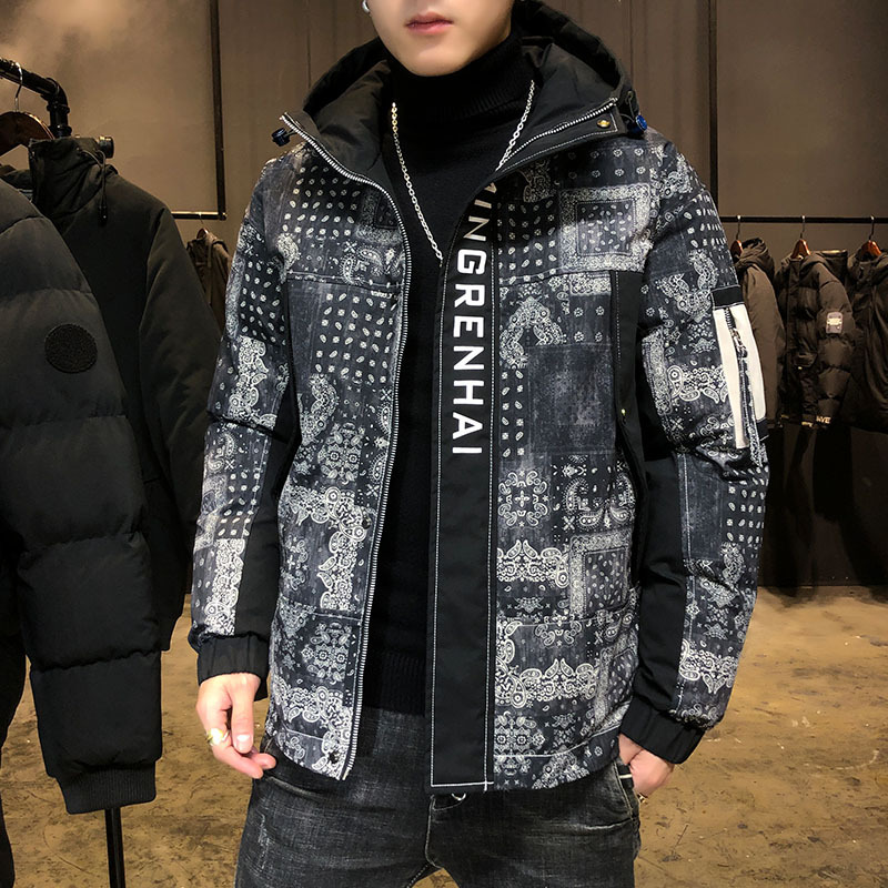 baluoshang男士棉衣秋冬季2020新款韩版潮流帅气休闲外套加厚棉服冬装