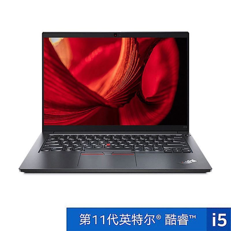 联想ThinkPad E14（03CD）14英寸轻薄窄边框商务办公娱乐笔记本电脑新品11代英特尔酷睿处理器 i5-1135G7 4G 256G固态硬盘 黑色 Win10系统