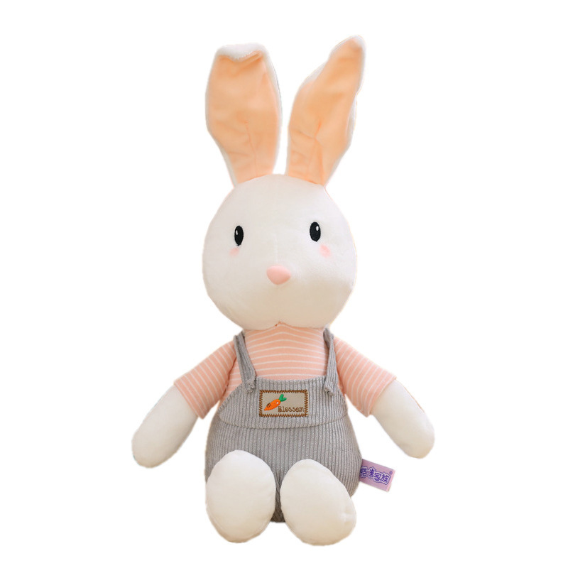 可爱清新小兔子公仔卡通背带兔毛绒玩具兔宝宝玩偶儿童