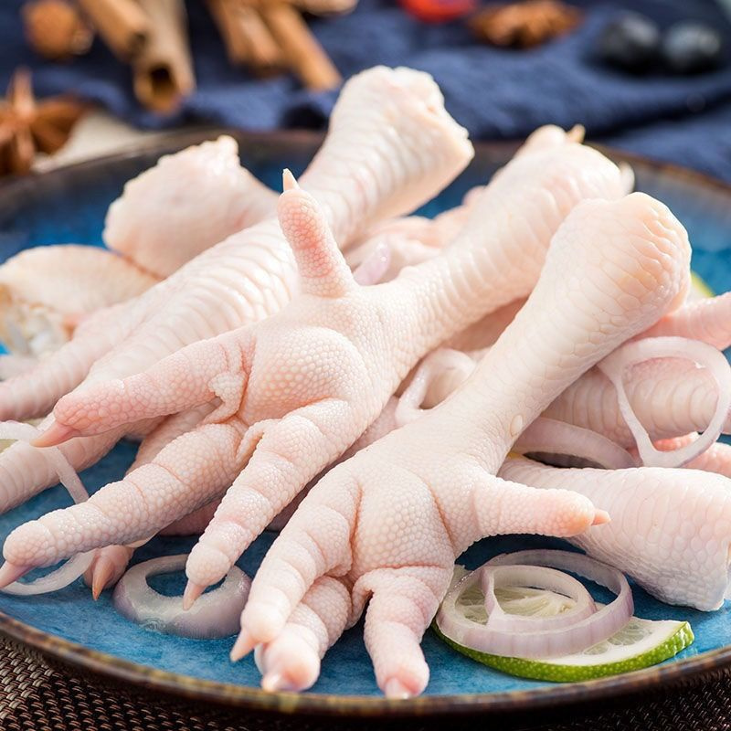赛卡伊4斤新鲜生鸡爪冷冻凤爪冰冻生鲜鸡脚鸡爪子散装袋装随机断爪四