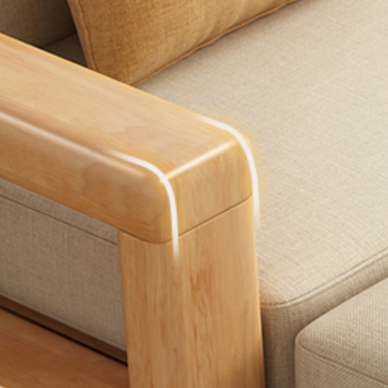 伟樽三人位实木沙发216*73*83cm+脚踏+茶几套高清大图