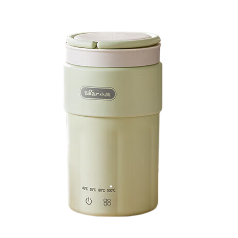 小熊Bear迷你300W便携电水壶ZDH-C03K6-P01底盘加热304不锈钢恒温养生设计