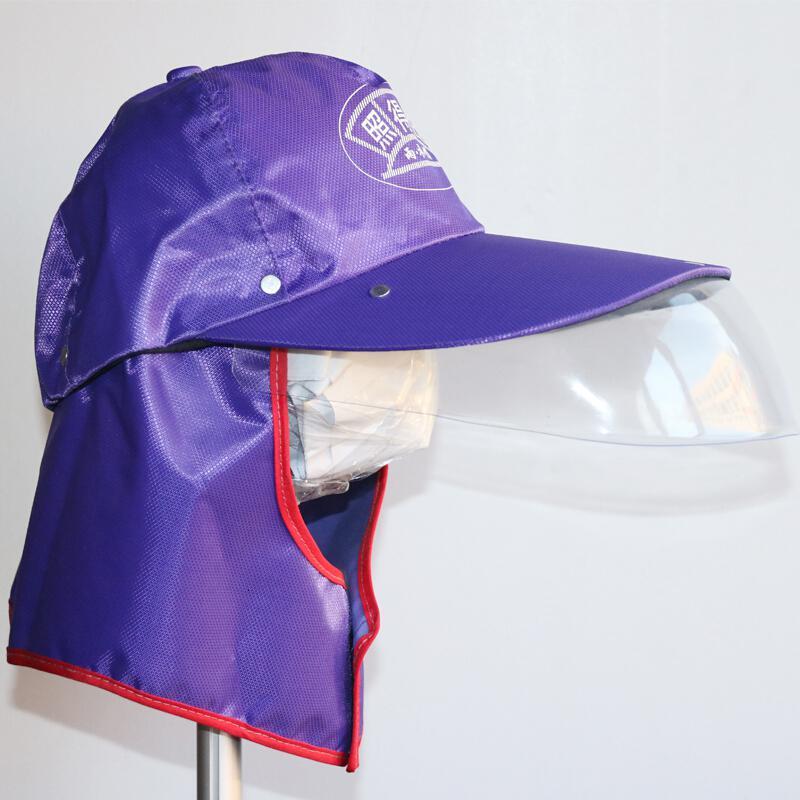 男女骑行遮雨帽护眼挡雨帽防水雨帽外卖雨衣帽子分体套装防雨帽子亲子