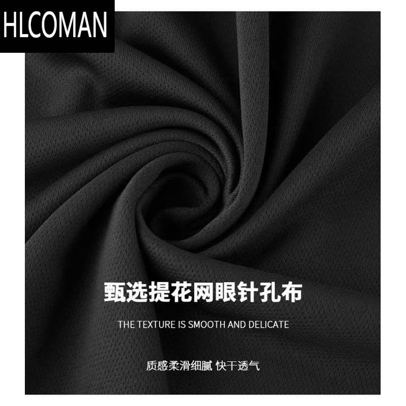 HLCOMAN美式投篮训练服短袖运动T恤男3x3篮球速干衣健身跑步ncaa热身球衣图片