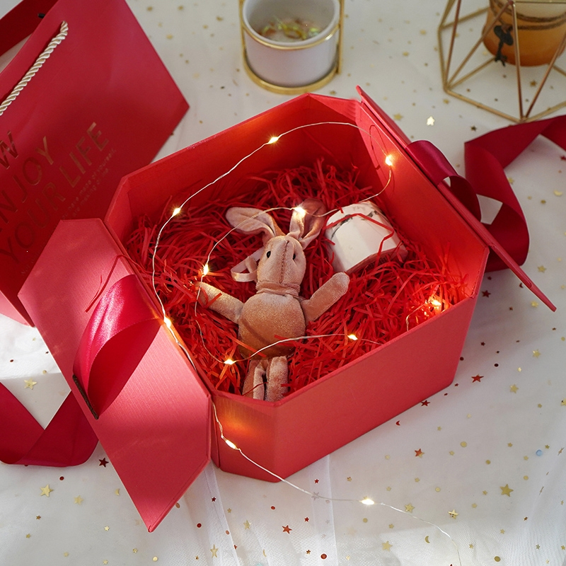 礼物盒ins风礼盒包装盒礼盒空盒子生日礼盒伴手礼盒圣诞节礼品盒婚庆