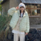[1.5折价208元]唐狮冬装新款女羽绒服面包服黑色羽绒外套女百搭设计感小众