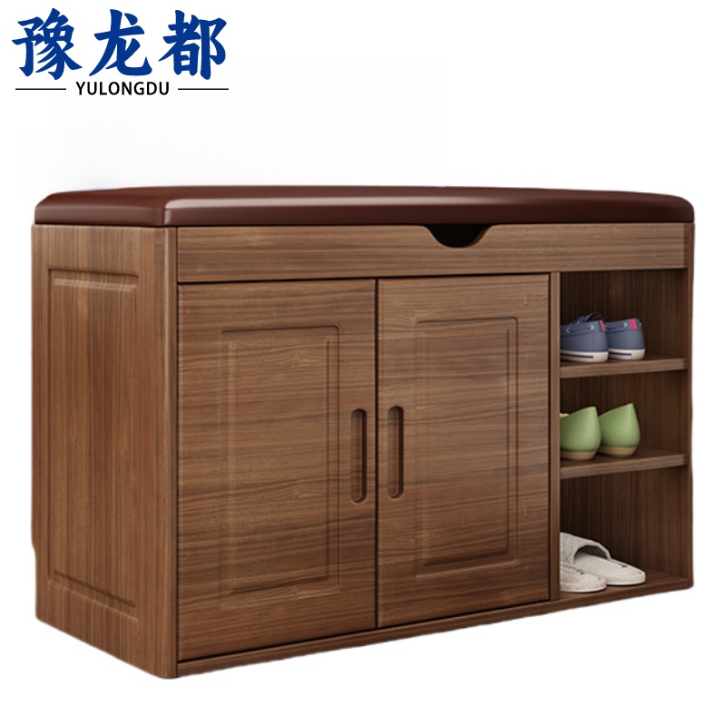 豫龙都 鞋柜实木 个高清大图