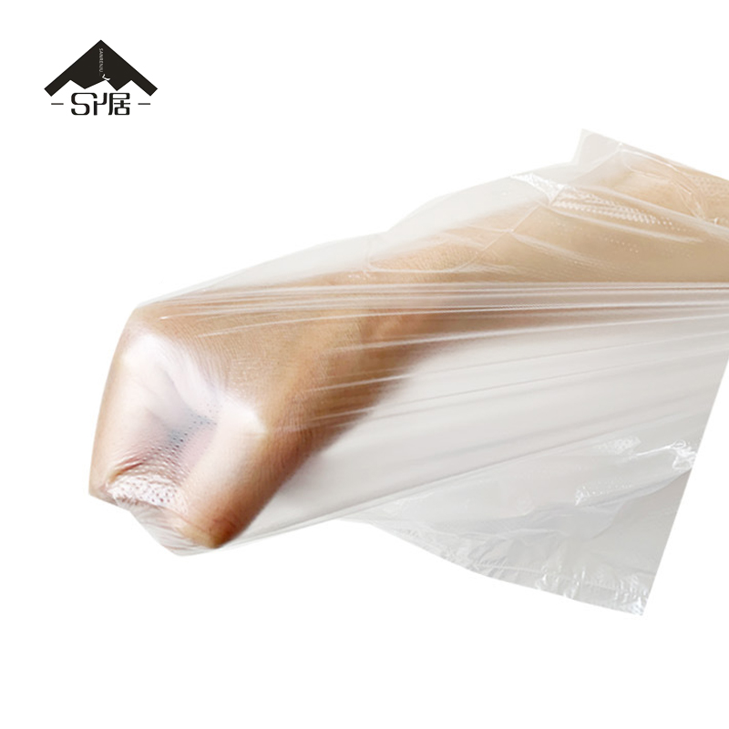 三人居 手提袋透明加厚塑料袋 30cm*48cm*50只 包高清大图