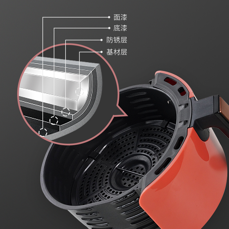 悠伴(Upany)空气炸锅YB-5106TS家用智能多功能3.5L大容量电炸锅无油低脂薯条机