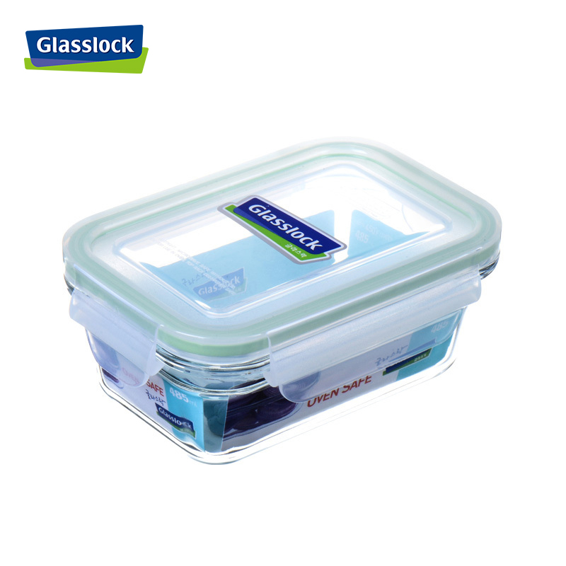 三光云彩(GLASSLOCK)钢化耐热玻璃单品保鲜盒OCRT耐230℃烤箱用480ml-048